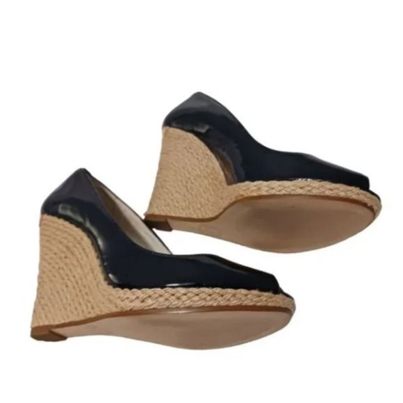 Michael Kors Black Espadrille Wedges - Picture 3 of 11